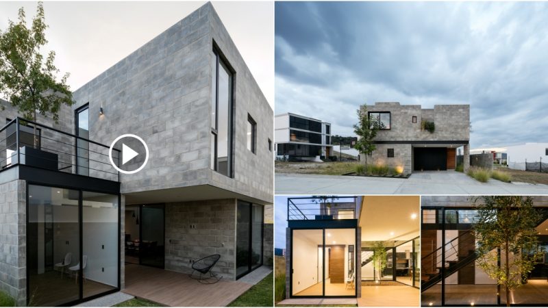 Superb concrete block home with a one-of-a-kind design