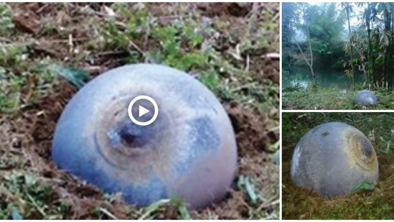 Strange objects seen falling from the sky and landing in northern Vietnam have been dubbed “space balls.”