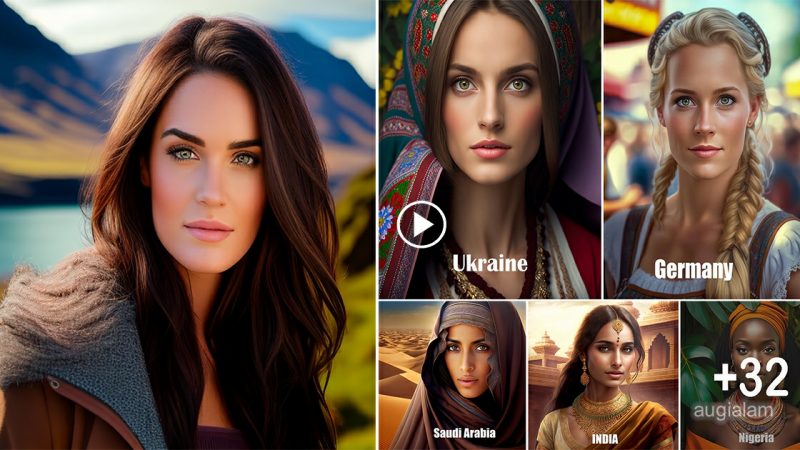 AI Imagines What Different Countries Would Look Like As Women