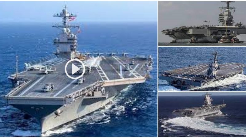 USS Gerald R. Ford, a ɡіɡаntіс 100,000-Tonne $13 Billion Supercarrier, Sets Sail for Sea Trials!