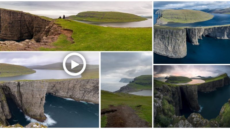 Sorvagsvatn, a lake jutting into the sea with unique beauty