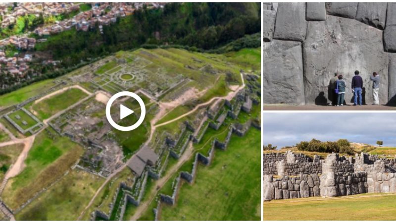 Inca stone walls at Sacsayhuaman archaeological site, Cusco (Cuzco), Peru