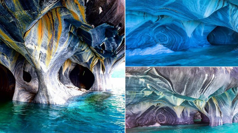 Explore the Marble Caves in Puerto Rio Tranquilo – Chile where the name is hidden epic gem