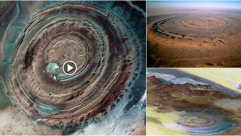 Richat Structure, the strange eye that appeared confusingly in the Sahara desert made everyone bewildered.