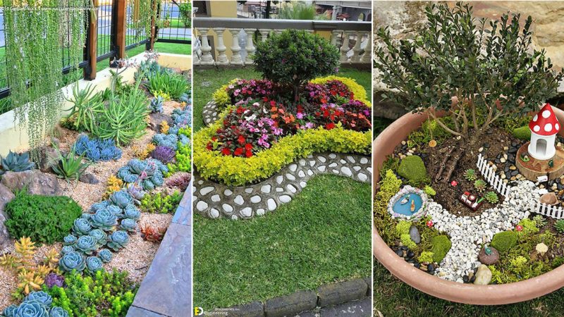 A beautiful miniature flower garden helps your home come to life.