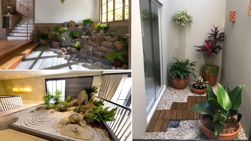 New and fresher indoor rock garden ideas