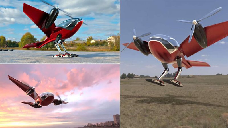 Pelican-Shaped eVTOL Car Aims to Address Air Mobility Needs in our Dystopian Future