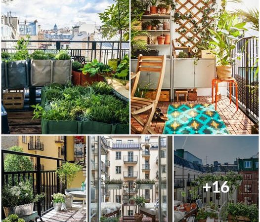 Tropical Oasis Meets Scandinavian Charm: 16 Inspiring Balcony Gardens