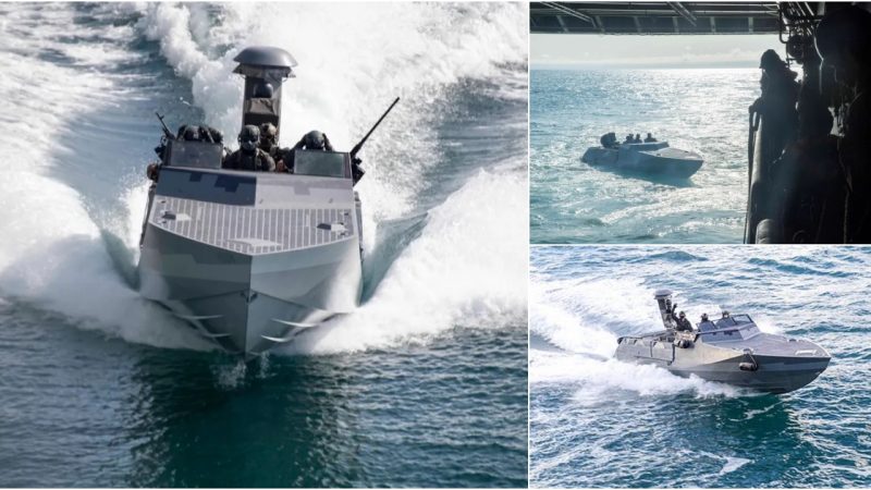 US Naval Special Warfare Operators Interact with USS John P. Murtha (LPD-26) in Bering Sea