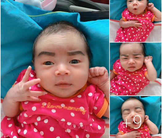 Unforgettable Encounter: Internet’s Adorable Baby Born with Unique Eyebrows