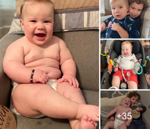 Giant Baby Equals the Size of His Four-Year-Old Sibling