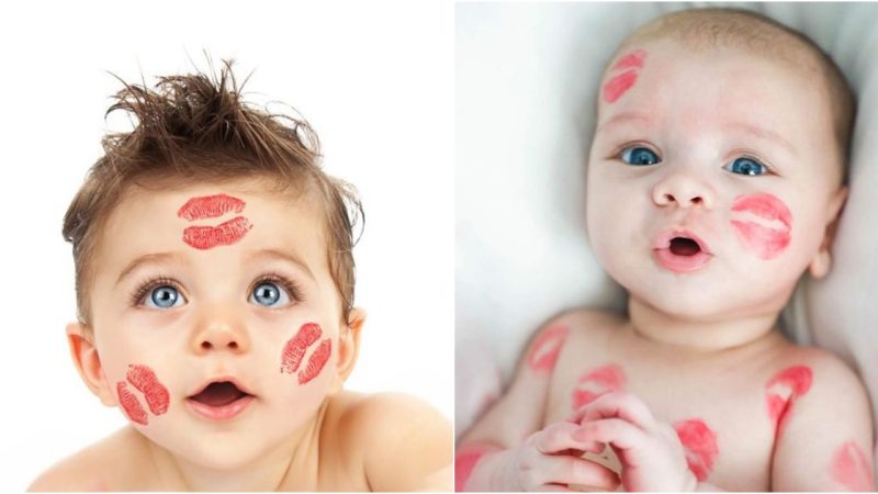 Love’s Artistry: The Symphony of Lipstick Marks in the Tapestry of Parental Affection