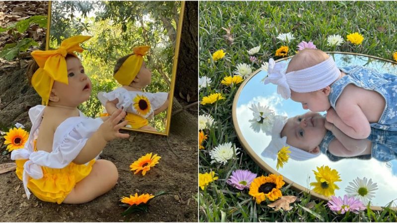 The Enchanted Ballet of Innocence: A Baby’s Reflection