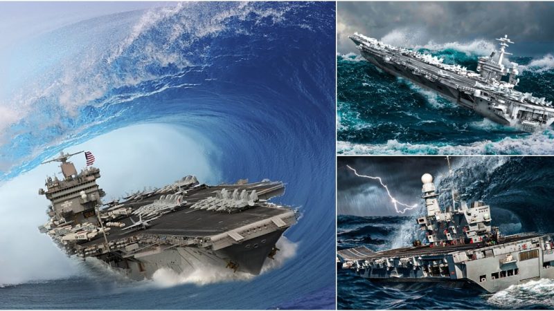 Why Can’t Monster Waves Sink The US Navy’s Largest Aircraft Carriers In Rough Seas ?