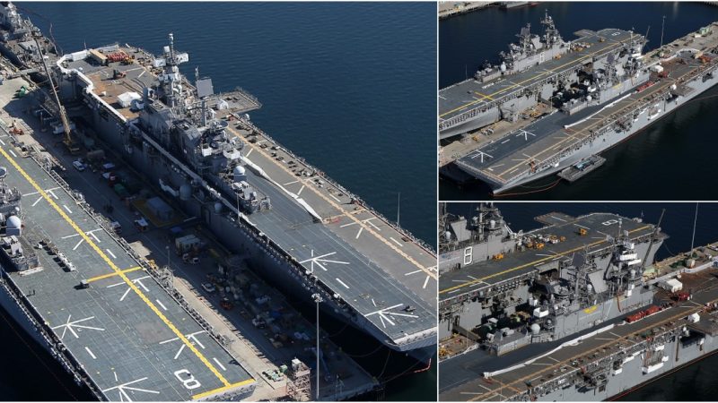 USS Tripoli Embarks on Enchanting Voyage Along Tasmania’s Coastline: A Display of Strength and Grace