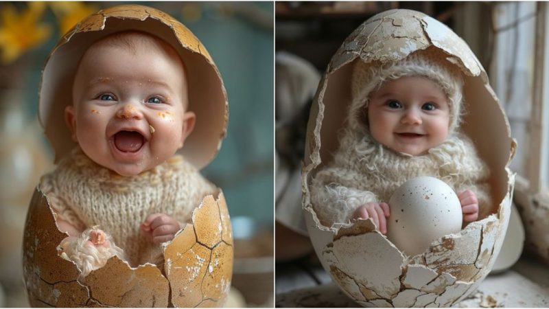 The Adorable Baby in the Eggshell: A Symbol of New Beginnings and Pure Innocence