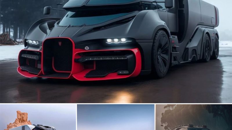 Artificial intelligence designs all kinds of Bugatti cars beyond imagination: Muscles, SUVs, limousines and even… trucks