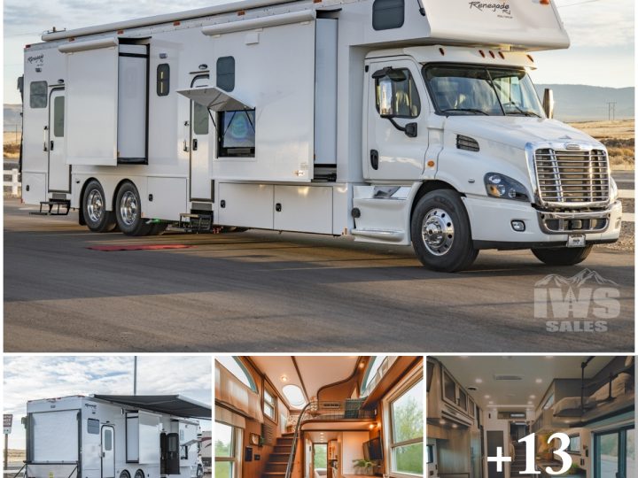 Nomadic Marvels: Semi-Truck RV Conversions with Private Balconies