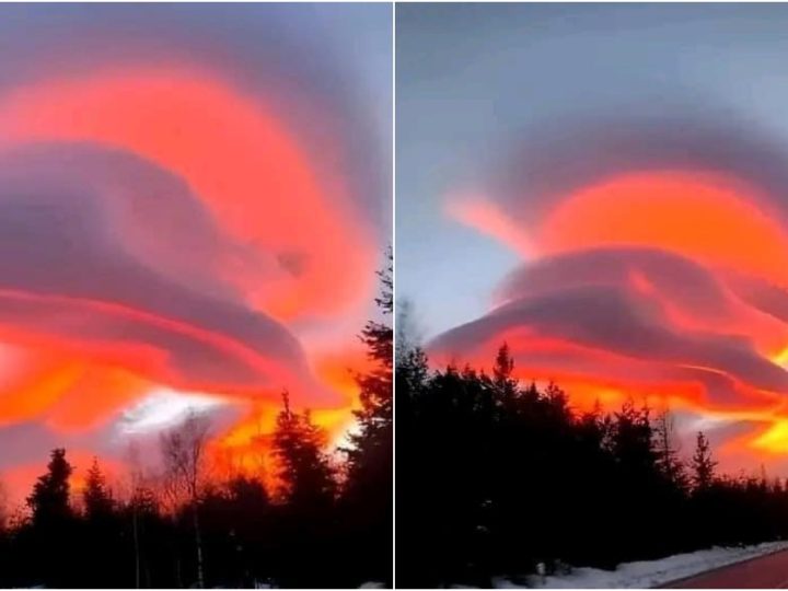 Spectacular Clouds Captured on the Road from Poland to Hungary: UFO or Giant Pierogi?