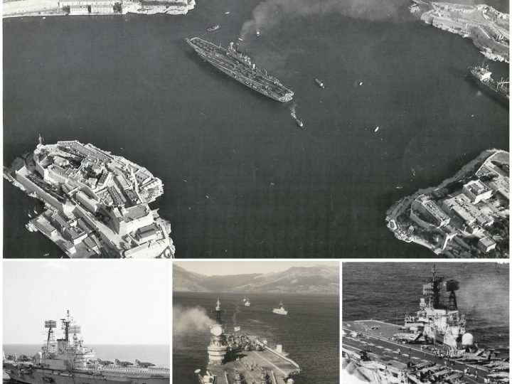 HMS Ark Royal (R09) Docked in Grand Harbour, Malta – Late 1974